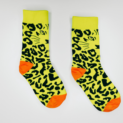 Kids Leopard Crew Single Sock