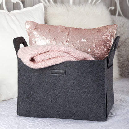 Collapsible Large Felt Storage Bin