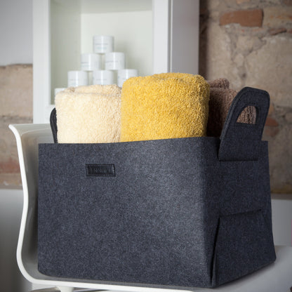 Collapsible Large Felt Storage Bin