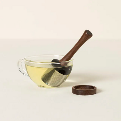 Acacia Wood Loose Tea Infuser