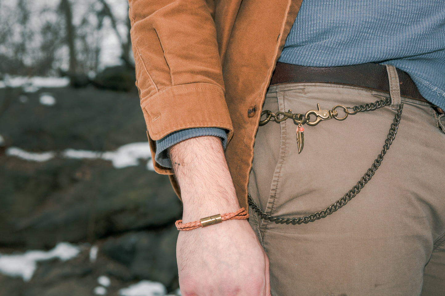 Wallet chain with O-ring, Belt chain, 90's Trouser chain